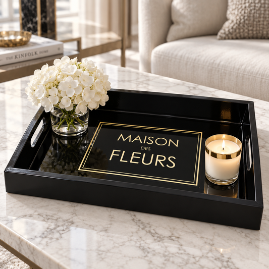 Maison Des Fleurs Wooden Tray