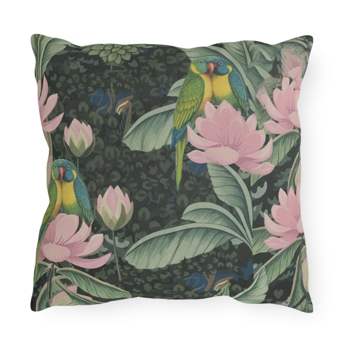 Cheetah & Lovebirds Cushion