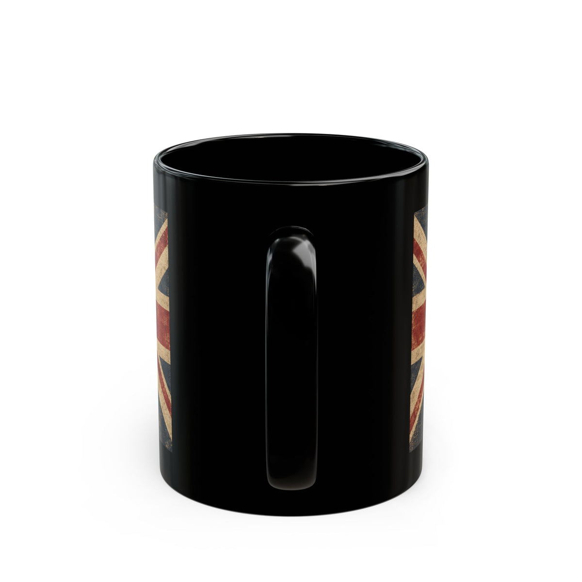 Union Jack Vintage Black Mug