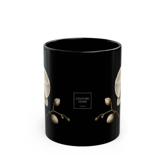 Orchid Black Mug