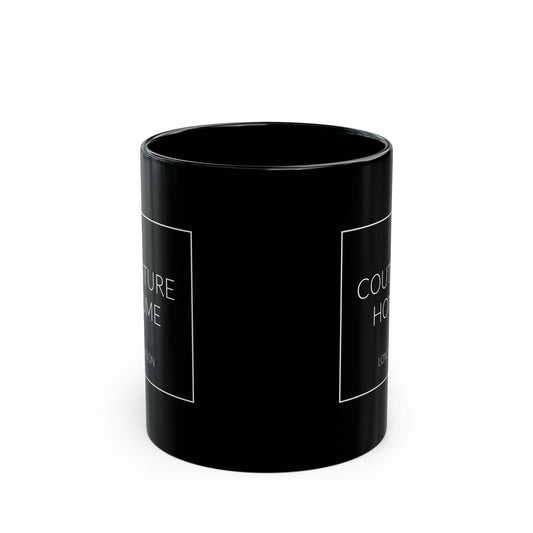 Couture Home London Black Logo Coffee Mug