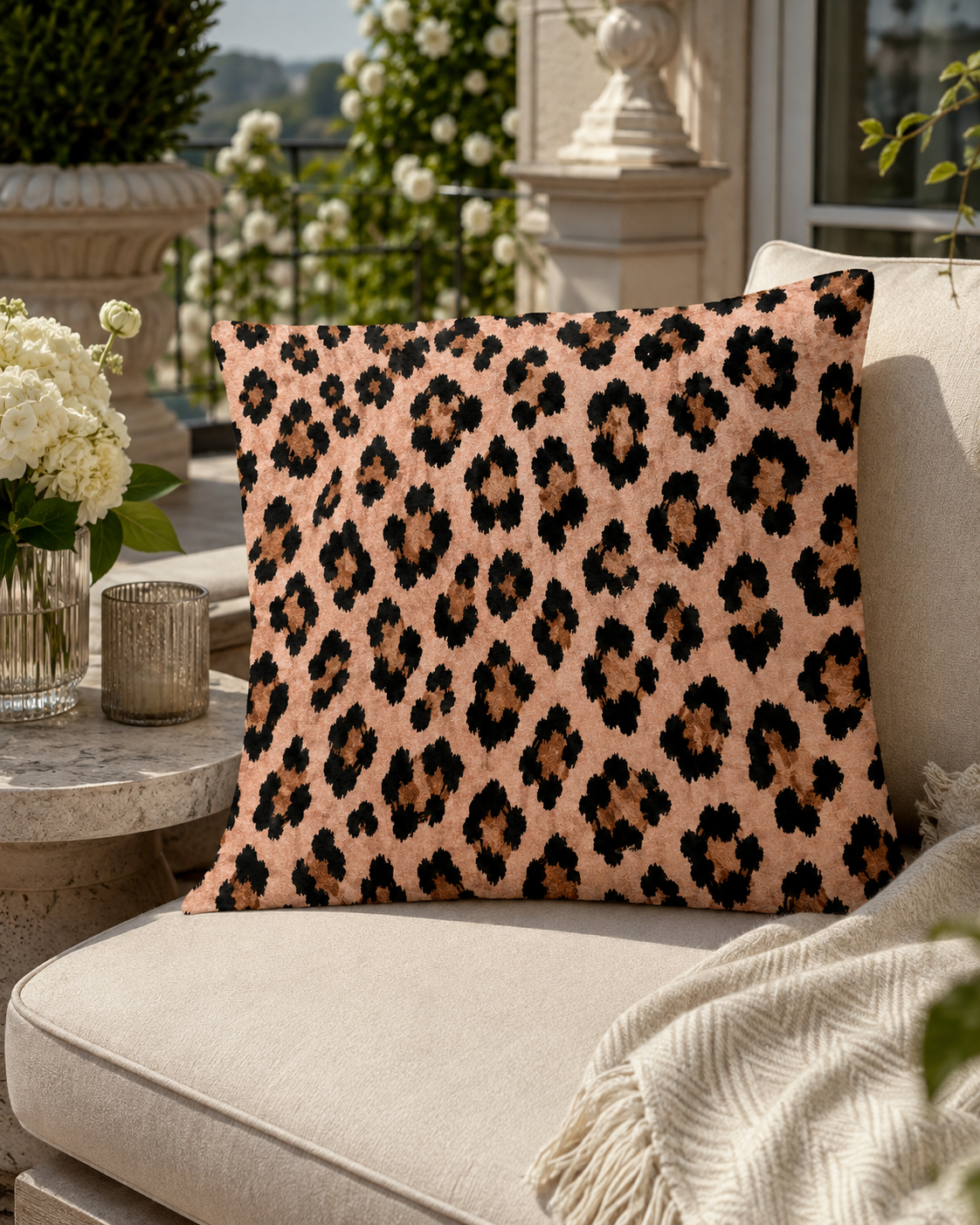 Cheetah Pink Cushion