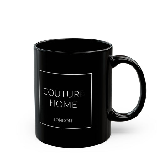Couture Home London Black Logo Coffee Mug