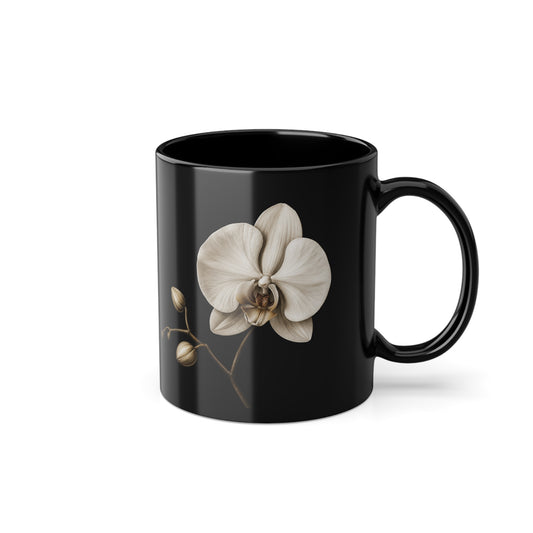 Orchid Black Mug