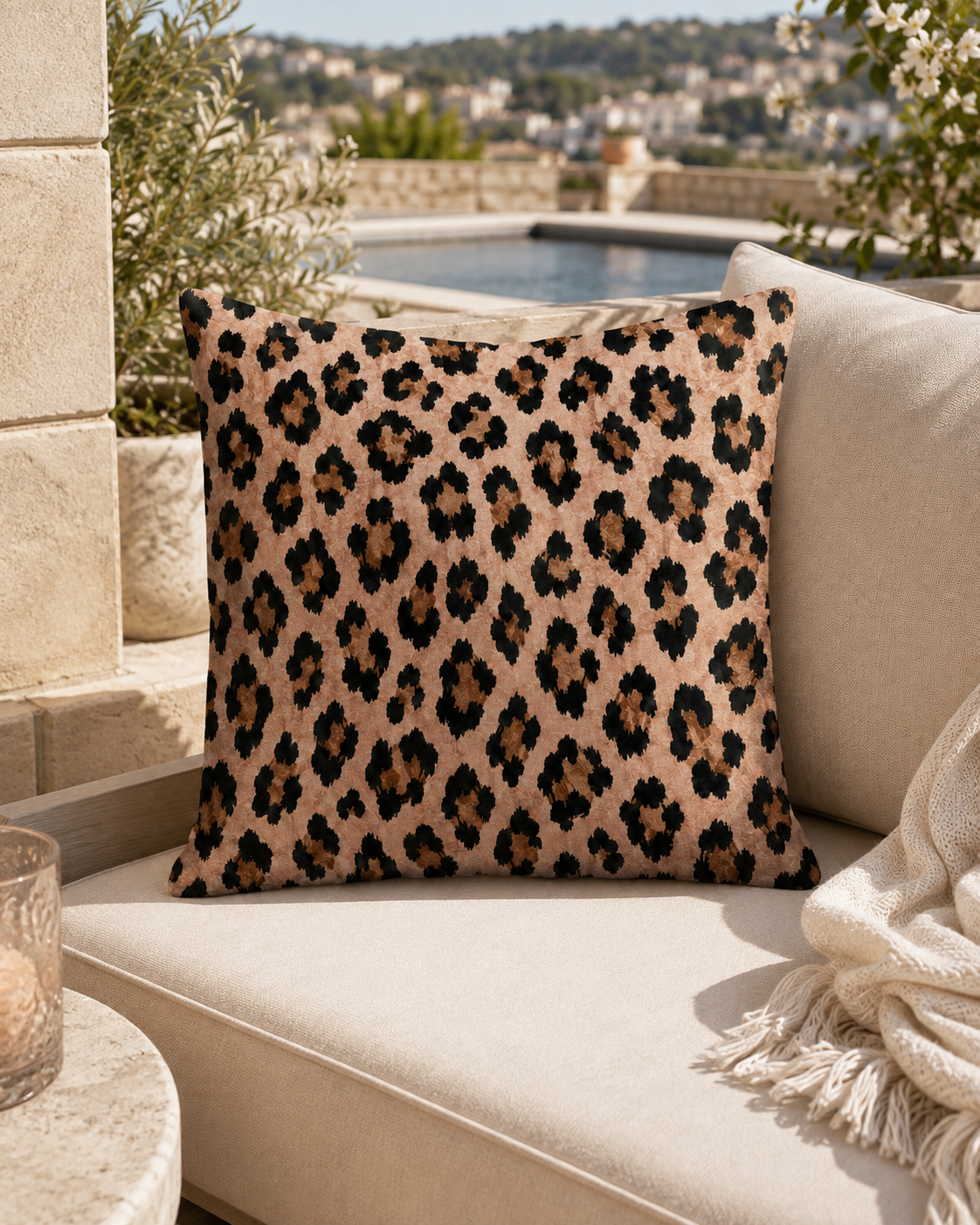 Cheetah Pink Cushion