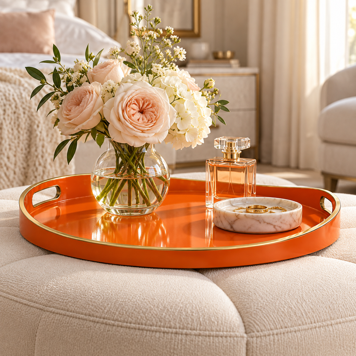 Dipped Front Round Tray