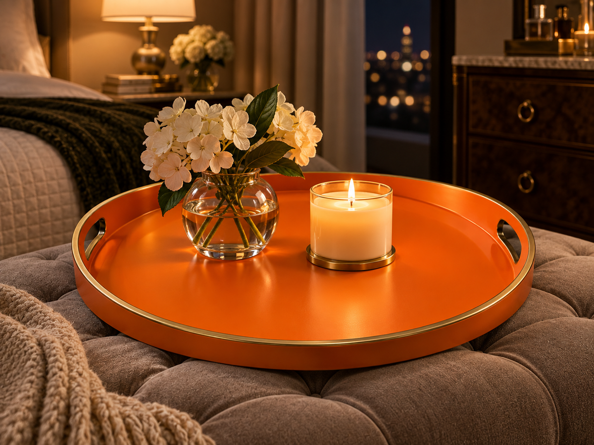 Dipped Front Round Tray