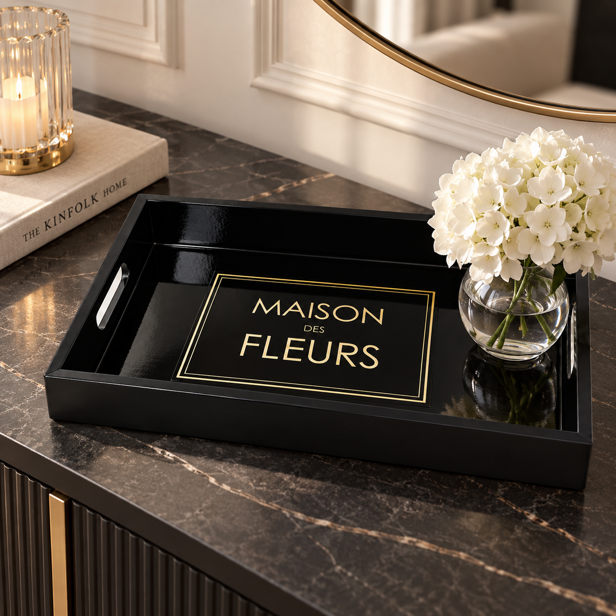 Maison Des Fleurs Wooden Tray
