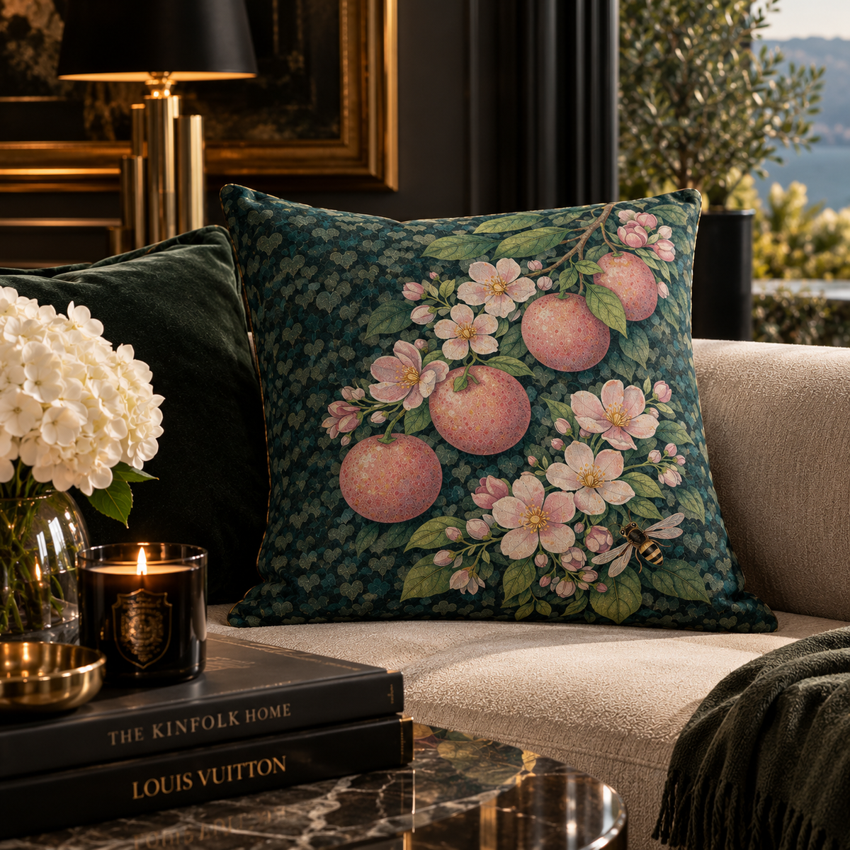Plum Blossom Bee Cushion